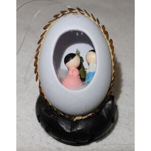 VTG Closet Sachet Christmas Diorama Egg Nativity Scene Holiday Home Decor